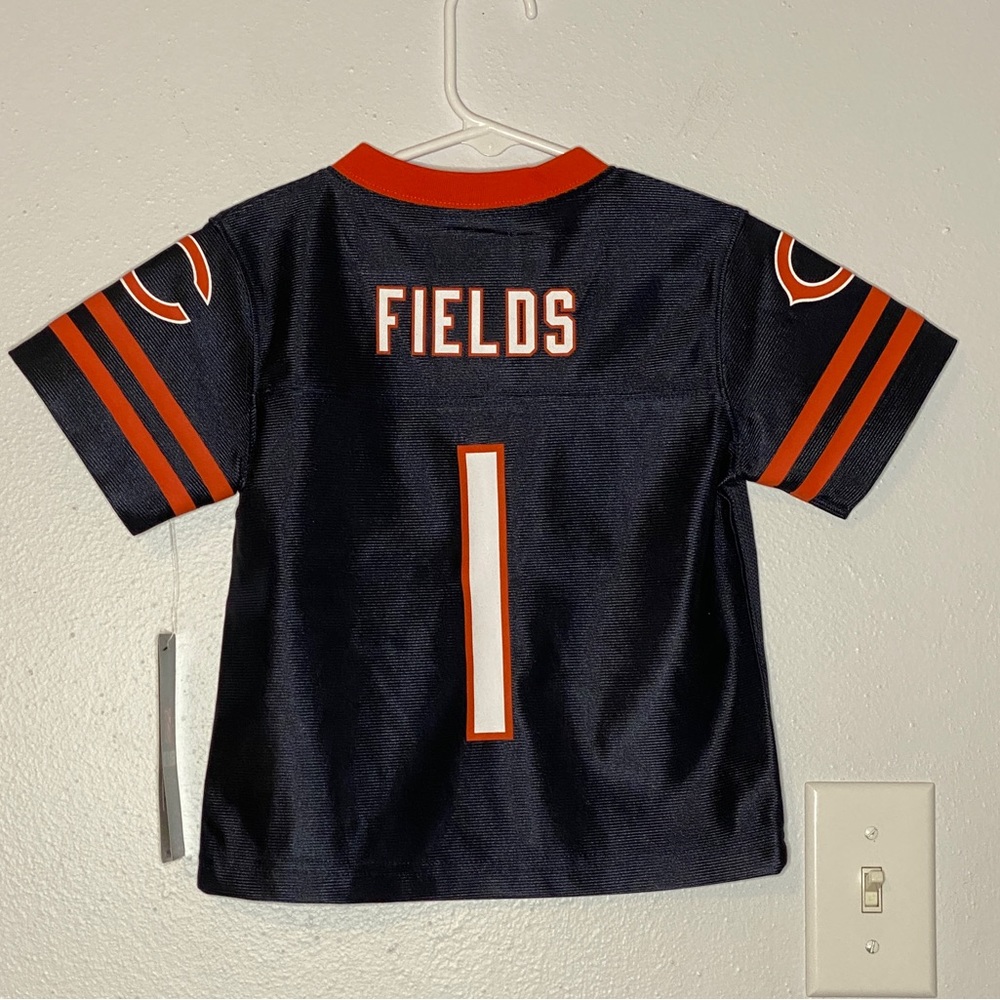 Boys NFL #1 Fields Chicago Bears Jersey